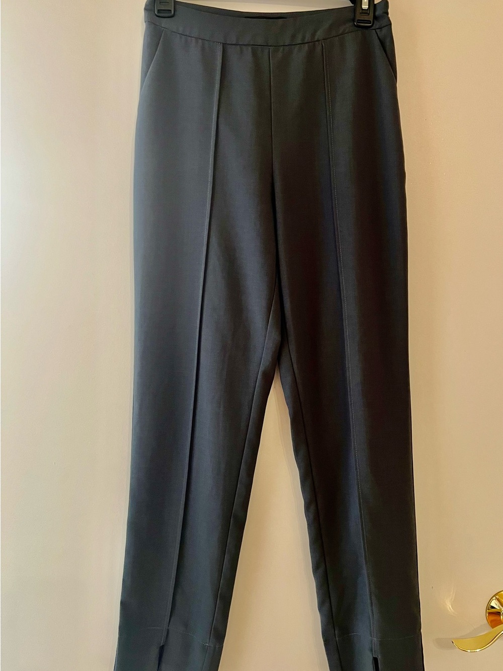 Lulu's Black Straight-Leg Ponte Pants